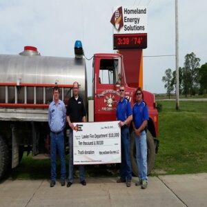 Lawler Fire Department 10,000 Donation